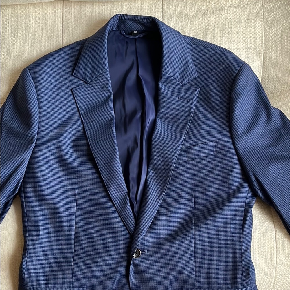 Bonobos Blue Blazer Sport Coat with Notched Lapel BNWOT 38R